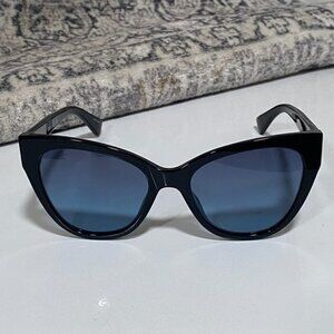 NEW MOSCHINO Sunglasses Black Cat Eye Sunglasses with GOLD detail